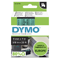 Etiketten DYMO D1 40919 Polyester Tapekleur: Groen Tekstkleur:Zwart 9 mm 7 m