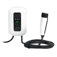 E Mingze 7KW Type 2 EV lader 8A 32A instelbare wandmontage opladen 3 fasen LED 3,5 inch kleurenscherm 5m kabel WiFi Blue