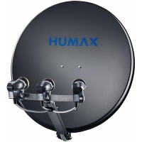 Humax satellietschotel geheel aluminium 90 cm, lichtgrijs   professionele kwaliteit   20 jaar garantie