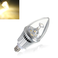 E12 Dimmable Led Bulbs 4.2W Warm White Candle Light Lamp 85 264v