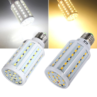 E27 12W Warm White/White 60 SMD 5630 SinglyFire LED Corn Bulb 220V