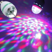 E27 3w Colorful Rotating Rgb Spot Light Bulb For Party Disco Stage