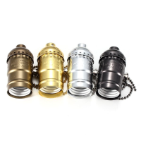 E27 Retro 110 220v Aluminum Zipper Style Light Socket Pendants For Edison Lamp