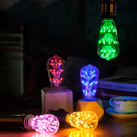 E27 ST64 3W 300LM Starry Sky Firework LED Decorative Globe Light Bulb for Party Christmas AC85 265V
