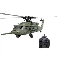 Eachine E200S UH 60 2.4G 6CH 3D 6 Assige Gyro Dubbele Borstelloze Motor 1:47 Schaal Flybarless RC Helicopter BNF / RTF