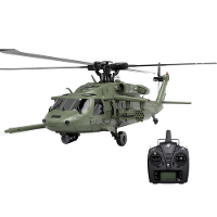 Eachine E200S UH 60 2.4G 6CH 6 Axis Gyro Dual Brushless Motor 1:47 Schaal Flybarless RC Helikopter BNF / RTF