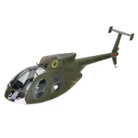Eachine E220S MD500 RC Helicopter Reserveonderdelen Groen Neusbedekking Set / Staartvleugel / Kap