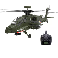 Eachine E250 AH 64 Apache 2.4G 6CH 3D 6 asige gyro dubbele borstelvrije motor 1:32 schaal flybarless RC heli compatible
