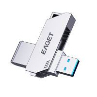 Eaget F20 USB3.0 Flash Schijf Zinklegering 360° Rotatie Pendrive Flash Geheugenschijf 32G 64G 128G 256G Thumb Drive