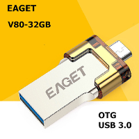 EAGET V80 Ultra Metal USB Flash Drive USB 3.0 OTG Smartphone Pen Drive USB Thumb Drive