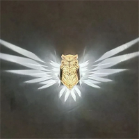 Eagle Owl Dierenprojector Wandlamp 3D Print Sconcelamp Plastic Materiaal Op Batterijen Voor Thuisdecoratie Voor Hallowee