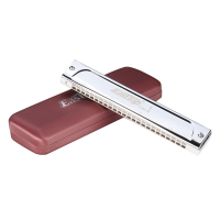 Easttop T2406S Harmonica 24 Hole C Key Polyfone Harmonica Volwassen Professionele Spelen Harmonica Muziekinstrument