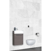 Differnz fonteinmeubel Force   antraciet   40 cm   links   Leen Bakker