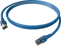 EasyLan FlexBoot Patchkabel Kat.6A, S/FTP, blauw, 0,5 m