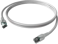EasyLan FlexBoot Patchkabel Kat.6A, S/FTP, grijs, 2 m