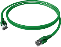 EasyLan FlexBoot Patchkabel Kat.6A, S/FTP, groen, 3 m