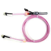 EasyLan glasvezel LED patchkabel duplex 50/125µm OM4, LC/SC, violet, 2 m