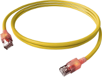 EasyLan S/FTP DualBoot® LED Kabel Cat.6A (Class EA), LSOH, geel, 10 m
