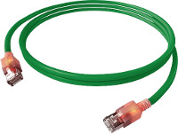 EasyLan S/FTP DualBoot® LED Kabel Cat.6A (Class EA), LSOH, groen, 0,5 m