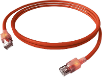 EasyLan S/FTP DualBoot® LED Kabel Cat.6A (Class EA), LSOH, rood, 0,5 m