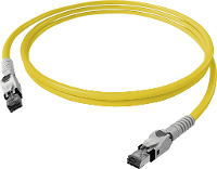 EasyLan VarioBoot patchkabel Cat.6A, S/FTP, geel, 2 m