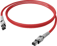 EasyLan VarioBoot patchkabel Cat.6A, S/FTP, rood, 1 m
