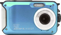 Easypix W3027 I Wave Iceblue Digitale camera 30 Mpix Blauw ijsblauw Incl. Accu, Incl. Tas Beeldstabilisatie, Full HD video opname, Waterdicht tot 3 m, Met