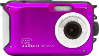Easypix W3027 P Wave PINK Digitale camera 30 Mpix Roze Incl. Tas, Incl. Accu Beeldstabilisatie, Waterdicht tot 3 m, Full HD video opname, Met ingebouwde