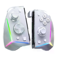 EasySMX S15 L/R Split Joypad Draadloze RGB Controller Compatibel met NS/OLED 6 Axis Gyro Verwisselbare Metalen Thumbstic