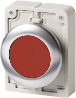 Eaton 182944 M30C FDR R Drukschakelaar Plat, Rond, Verchroomd Rood 1 stuk(s)