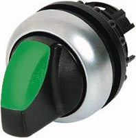 Eaton 216827 M22 WRLK G Keuzetoets Kunststof frontring Knevel Zwart 1 stuk(s)