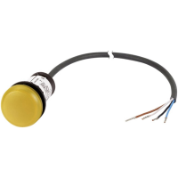 Eaton C22 L Y 24 P62 Signaallamp Plat Geel 24 V DC/AC 1 stuk(s)