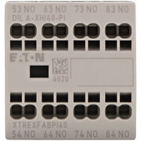 Eaton DILA XHI40 PI Hulpschakelblok 4x NO 4 A Opsteekbaar Geschikt voor merk (relais): Eaton 1 stuk(s)