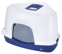 Ebi Canto Overdekt Kattenbak Navy 56x70x46 Cm