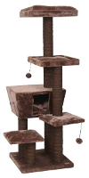 Ebi Krabpaal Cat Tree Trend North Dakota Donkerbruin 48x48x141 Cm