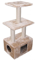 Ebi Krabpaal Classic Eco Cat Tree Bengal Beige 30x40x99 Cm