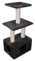 Ebi Krabpaal Classic Eco Cat Tree Bengal Zwart 30x40x99 Cm