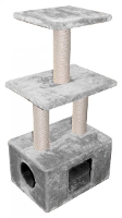 Ebi Krabpaal Classic Eco Cat Tree Bengal Lightgrijs 30x40x99 Cm