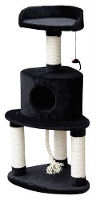 Europet Krabpaal Comfort Corner Rope Zwart