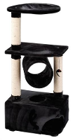 Ebi Krabpaal Comfort Tree Tunnel Home #95;_Zwart 56x37x125 Cm