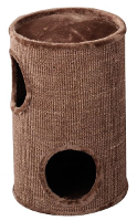Ebi Krabpaal Trend Cat Dome Everlast Tower 2 Level Bruin 37x37x56 Cm