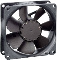 EBM Papst 8412N/2G Axiaalventilator 12 V/DC 65 m³/h (l x b x h) 25.4 X 80 x 80 mm