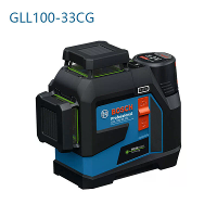 Echt voor BOSCH GLL90 33XG GLL100 33CG Groene Laserwaterpas Hoge Precisie ±0,3 mm/m IP65 Bescherming 27m Bereik Flexibel