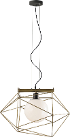 ECO Light ABRAXAS I ABRAXAS S1 ORO Hanglamp E27 60 W Goud, Zwart