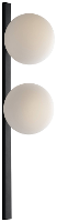 ECO Light Wandleuchte 9110 AP2 NERO Wandlamp E14 Wit, Zwart