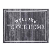 Ecomat Tradition Welcome To Our Home   antraciet   45x60 cm   Leen Bakker