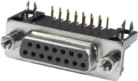Econ connect BU37WB/9 D sub female connector 90 ° Aantal polen: 37 Soldeerpennen 1 stuk(s) Tray