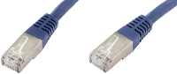 Econ connect F6TP0,25BL RJ45 Netwerk Aansluitkabel CAT 6 S/FTP 0.25 M Blauw Pair afscherming