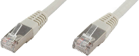 Econ connect F6TP0,5GR RJ45 Netwerk Aansluitkabel CAT 6 S/FTP 0.50 M Grijs Pair afscherming