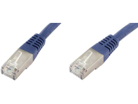 Econ connect F6TP1BL RJ45 Netwerk Aansluitkabel CAT 6 S/FTP 1 m Blauw Pair afscherming